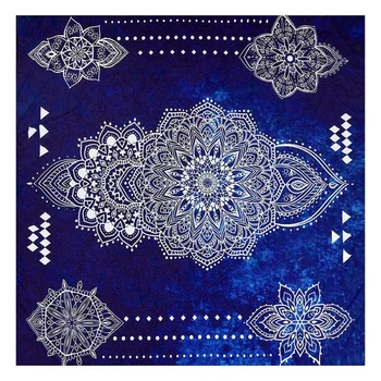 

Beach Towels, Bohemian Mandala Wall Hanging Tapestry Bedspread Beach Towel Table Blanket (150x150CM, F)