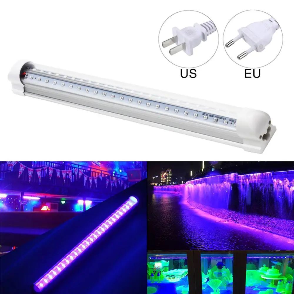 

Purple UV Light Bar Tube Lamp 85-265V Ultraviolet Fluorescent Germicidal Light Bulb Violet Lamps for Detection Stage Lamp