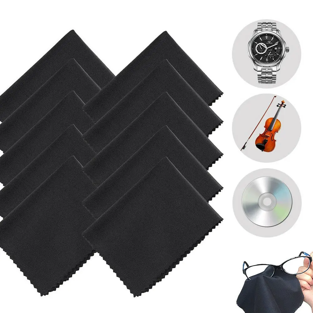 

10 Pack Microfiber Cleaning Cloth For Camera Lens Glasses TV Phone LCD Screen