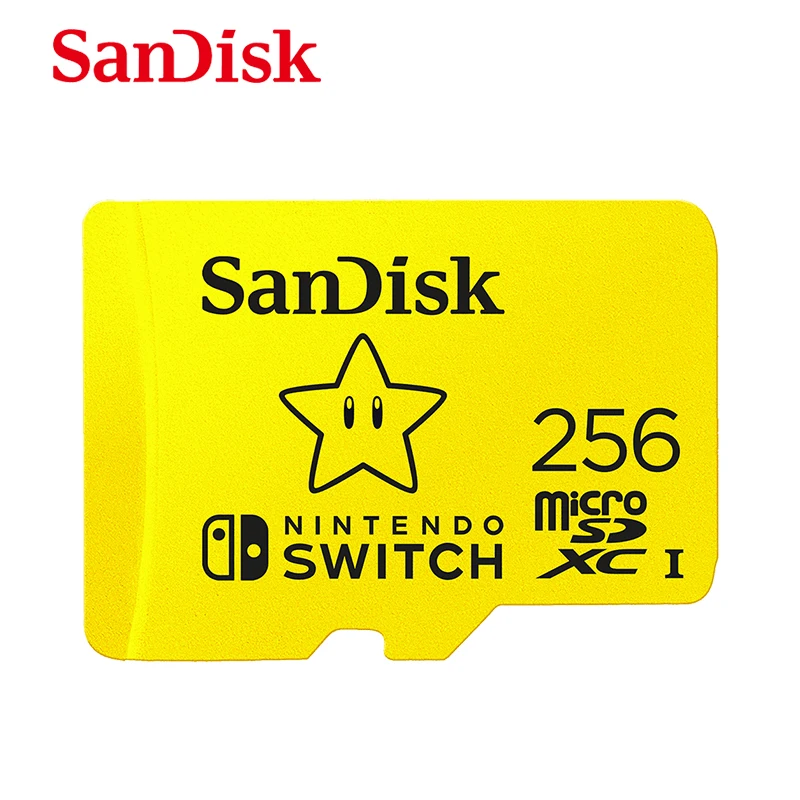 SanDisk micro sd 카드 128GB Nintendo Switch 승인 64GB 256GB cartao de memoria tf 메모리 카드 게임 확장 카드