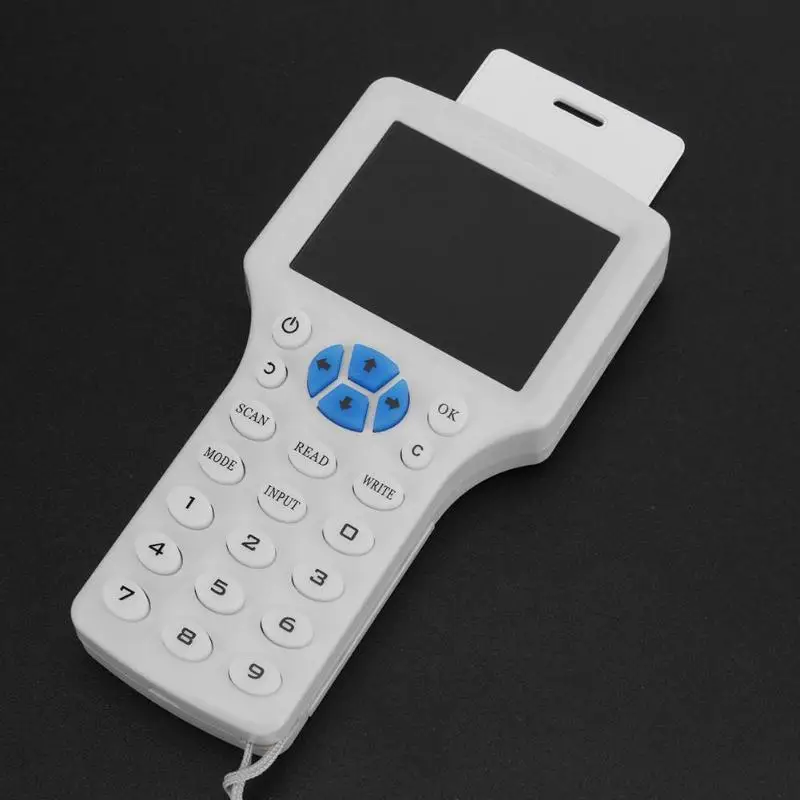 Английский Ручной 3,2 дюймовый RFID NFC копировальный считыватель писатель Cloner IC ID Card SB кабель источник питания также доступен