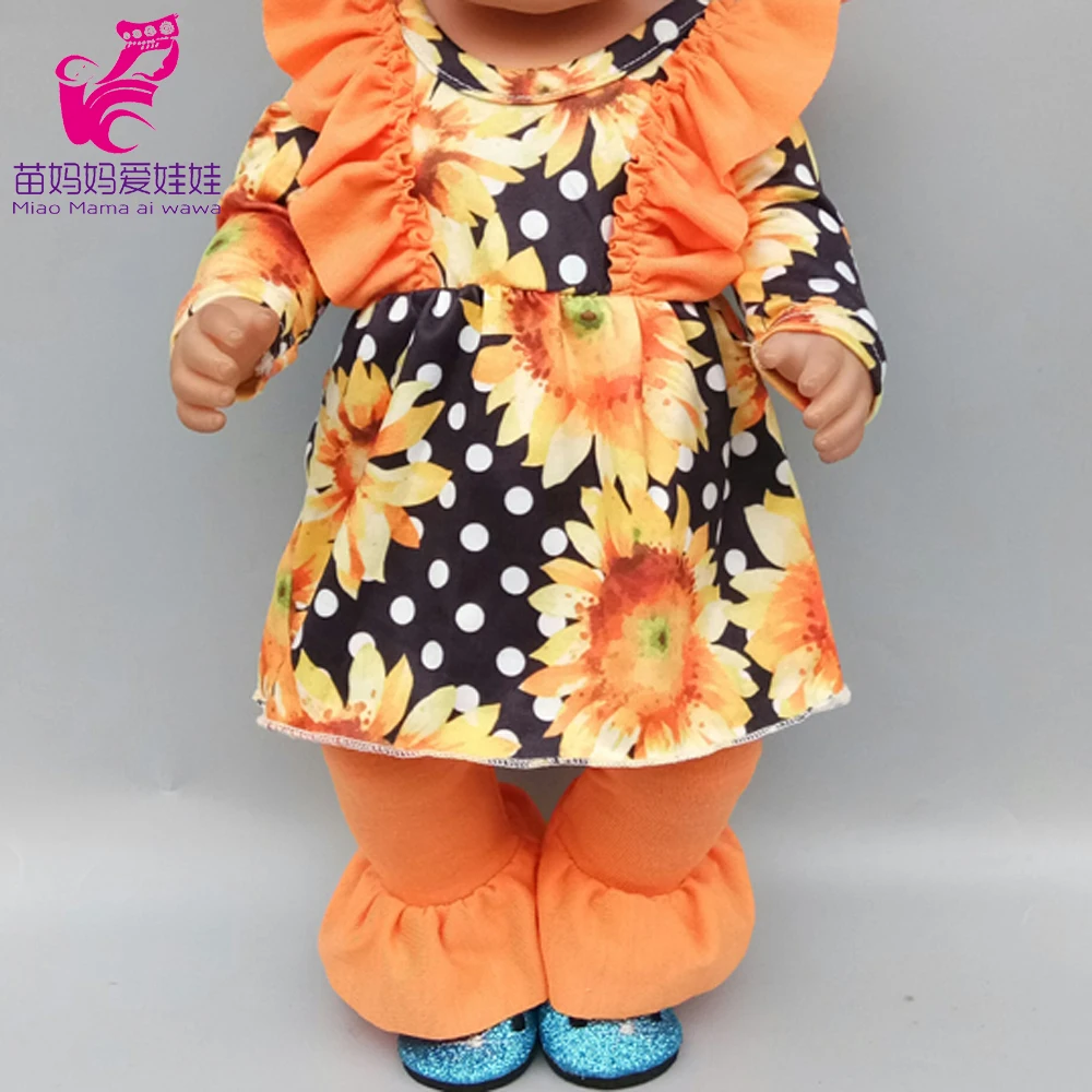 Гавайский стиль, модное Кукольное платье для 43 см, Одежда для куклы, 18 дюймов, американская кукольная куртка, подарок на год