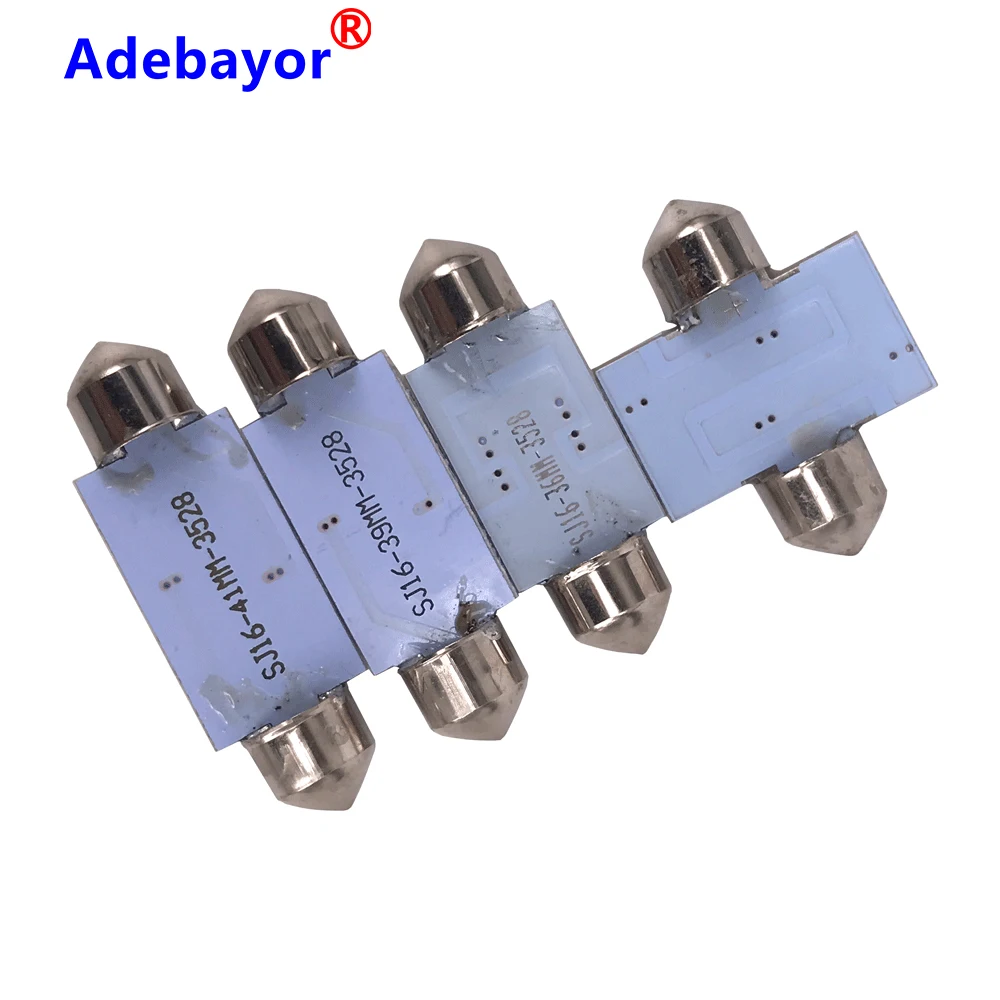 3528X39 мм c10w 16SMD светодиодсветодиодный белая синяя Автомобильная купольная