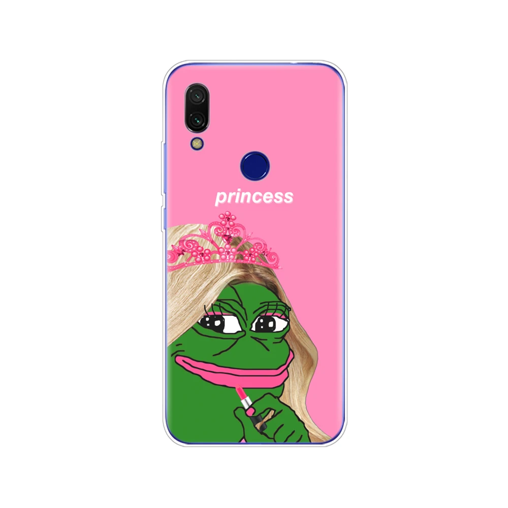34779 Для Xiomi Redmi 7 Чехол раскладной; Мягкий ТПУ силиконовый чехол для телефона для Xiaomi Redmi 7 6,26 дюймов snapdragon 632 модель бампер черный - Цвет: 34779