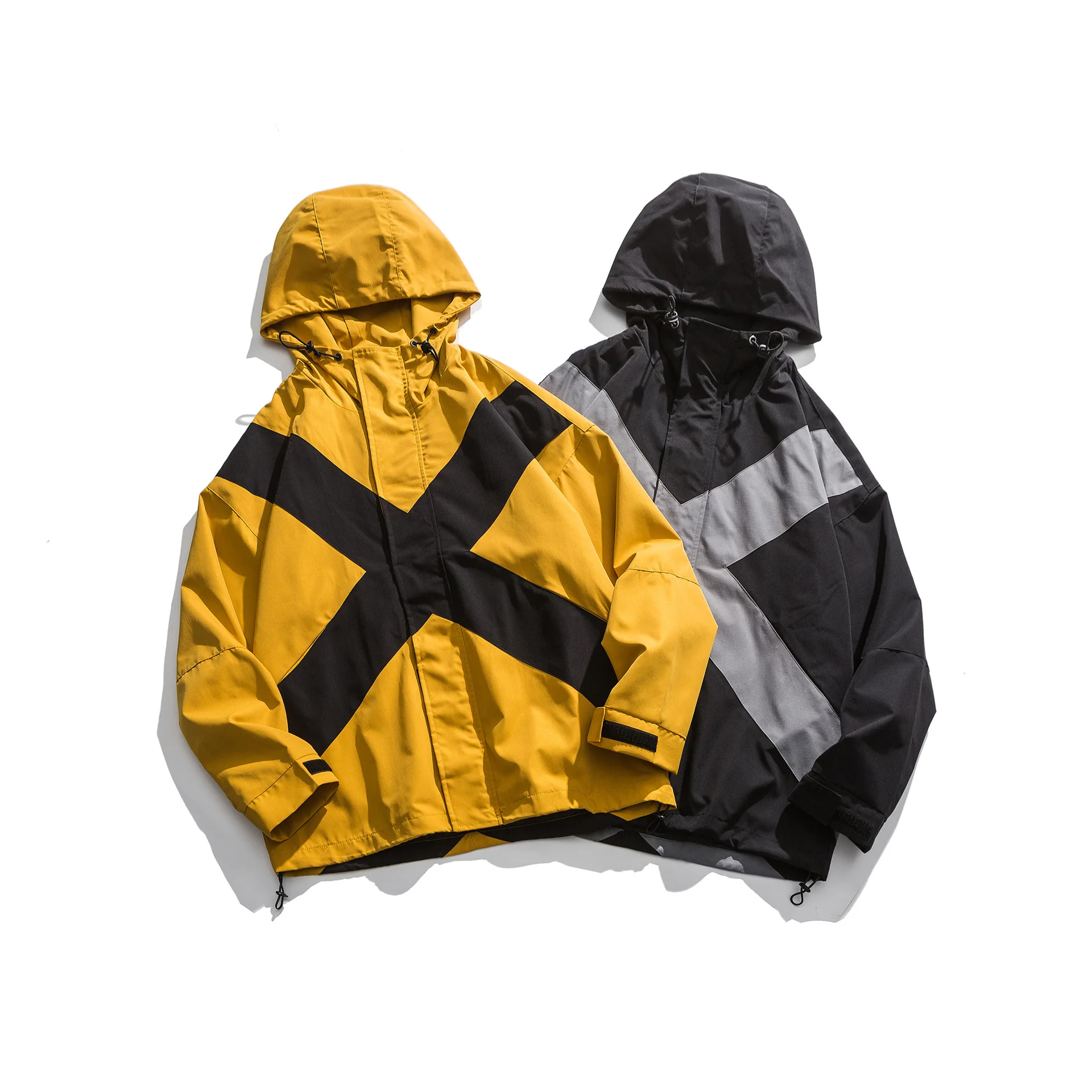 

Spring New Style Mixed Colors Hooded Jacket