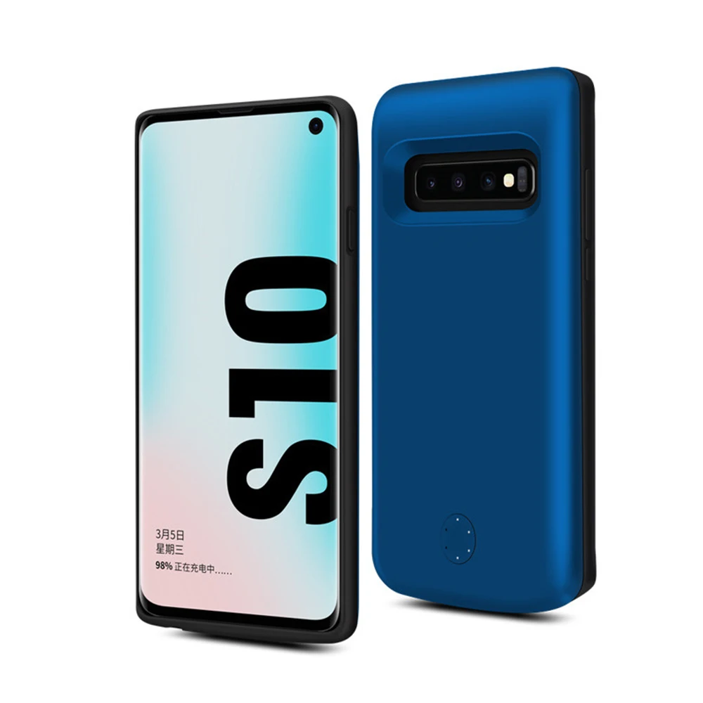 Battery Charger Case for Samsung Galaxy S10/S10E/S10 Plus Soft TPU Battery Case Equipped With Power Level Indicator LED