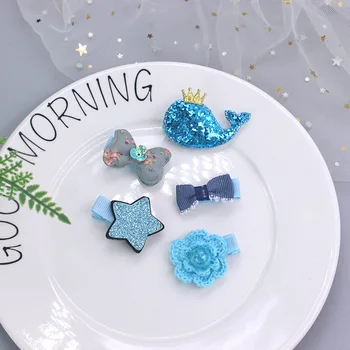 

Hairpins Snap Hair Clips for Children Girls Hair Accessories Baby Cute Hair Clip Pins Cat Color Metal Printed Barrette