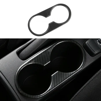 

Carbon Fiber Style ABS Central Console Water Cup Holder Panel Cover Trim for Mazda CX-3 CX3 2017 2018