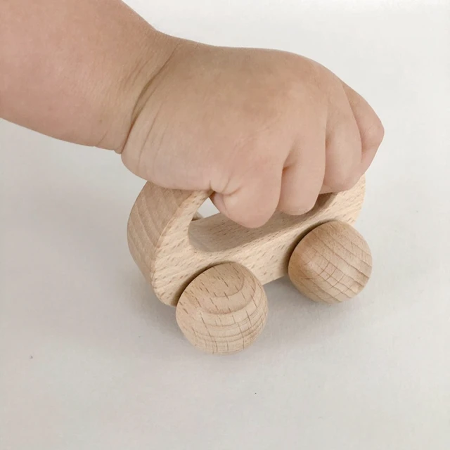 Wooden Toys Beech Wood Blocks 1pc Car Cartoon Educational Montessori Toys For Children Teething Baby Teethers Birthday Gift baby 2