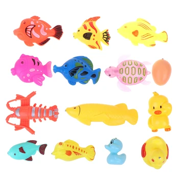 

Children Boy Girl Fishing Toy Set Suit Magnetic Play Water Baby Toys Fish Square Hot Gift For Kids