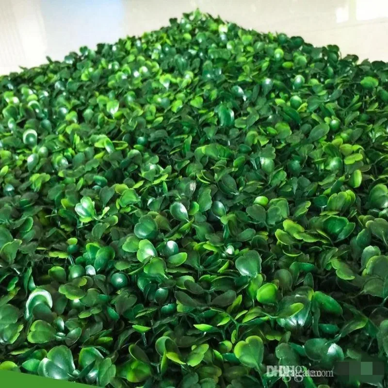 50CM X 50cm Artificial Plastic Boxwood Turf Milan Grass Mat for Garden Home Store Wedding Decoration Artificial Plants