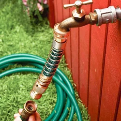 US Type Spring Hose Garden Hose Anti-Kink Protector Faucet Hose Connector