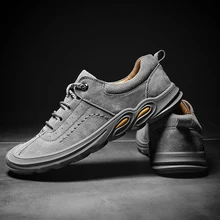 

2022 autumn and winter men's new hot style large size outdoor hiking cross-country shoes men's casual walking leather men's shoe