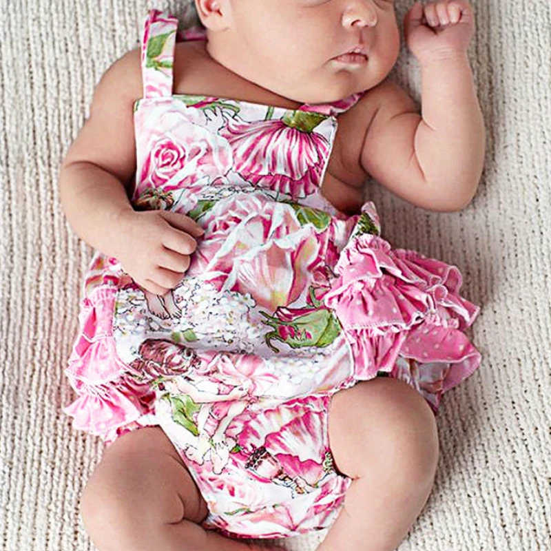 ruffle onesie for baby girl