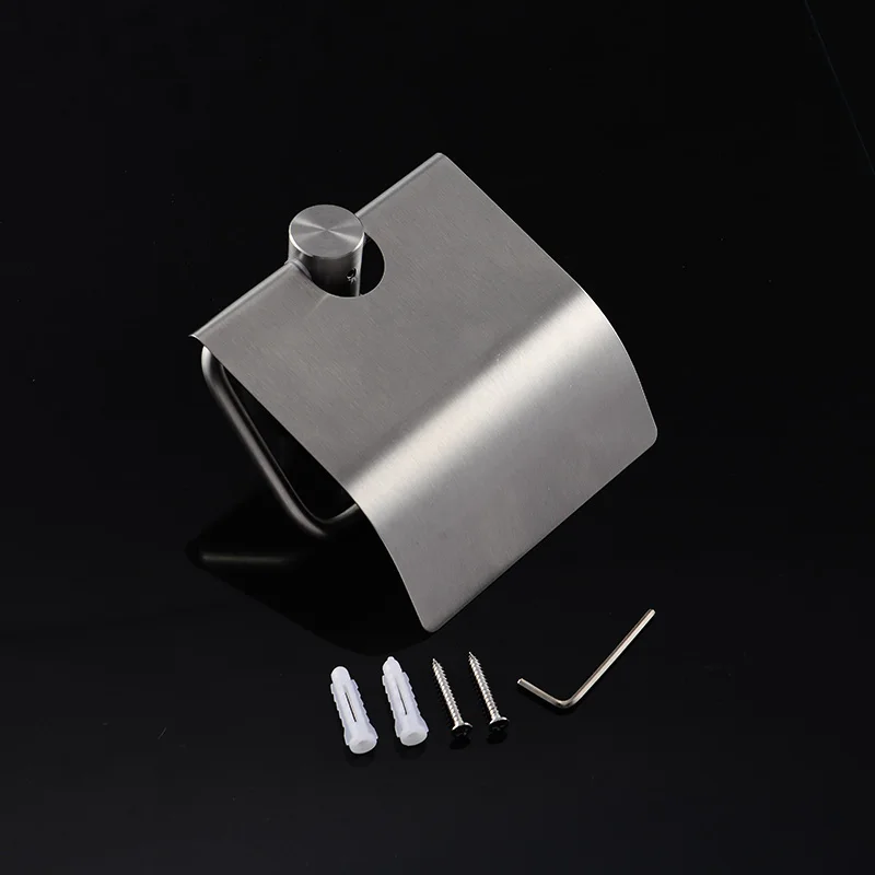 304 Stainless Steel Toilet Paper Holder with Cover Storage Dust proof Toilet Paper Holder Tissue Roll Hanger paper towel holder toilet paper holder toilet paper rack toilet roll holder