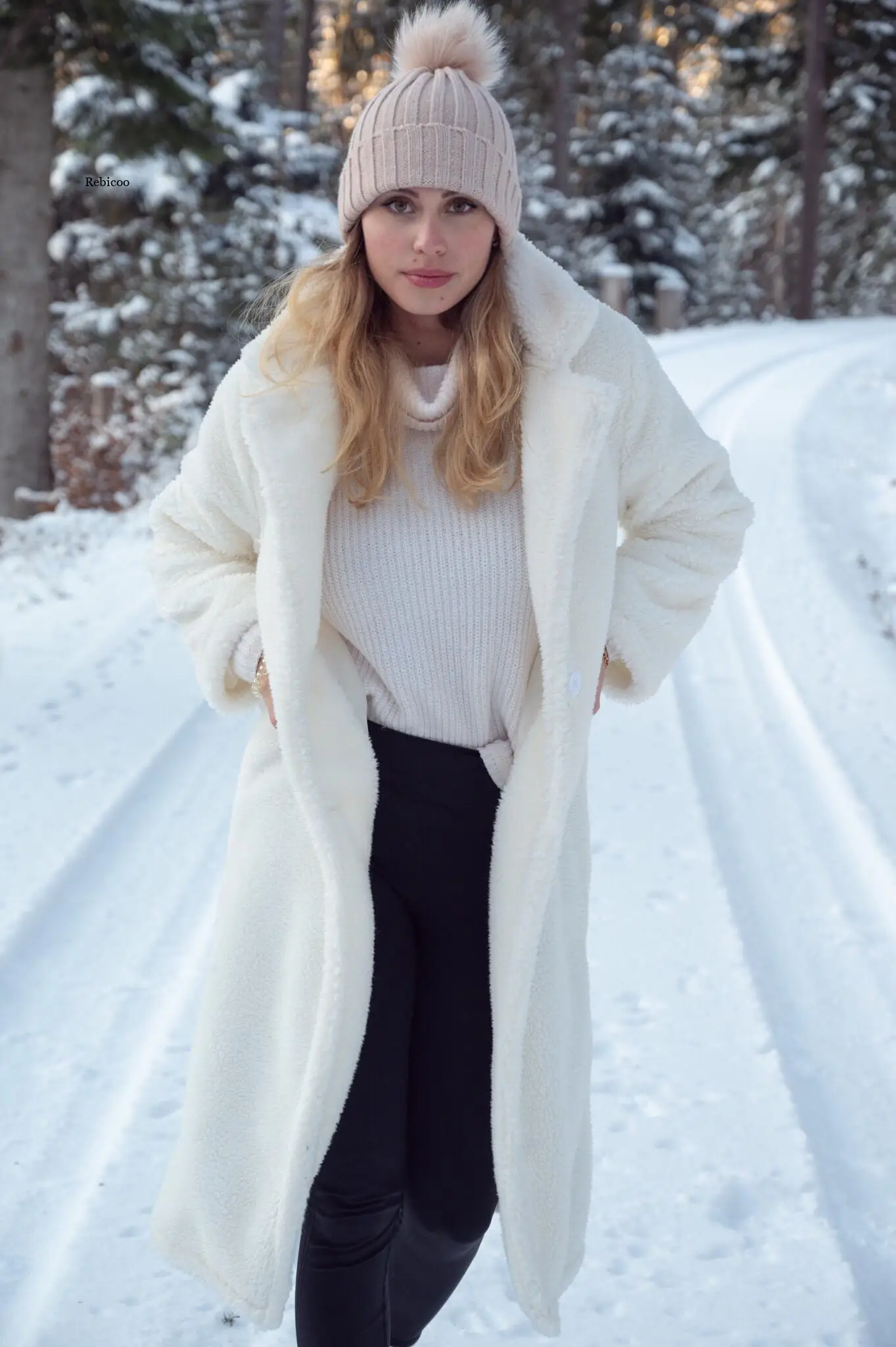 

Пальто из искусственного меха Тедди для женщин, осень 2021, повседневная женская зимняя длинная куртка, плотная теплая верхняя одежда с длинным рукавом, Меховая куртка