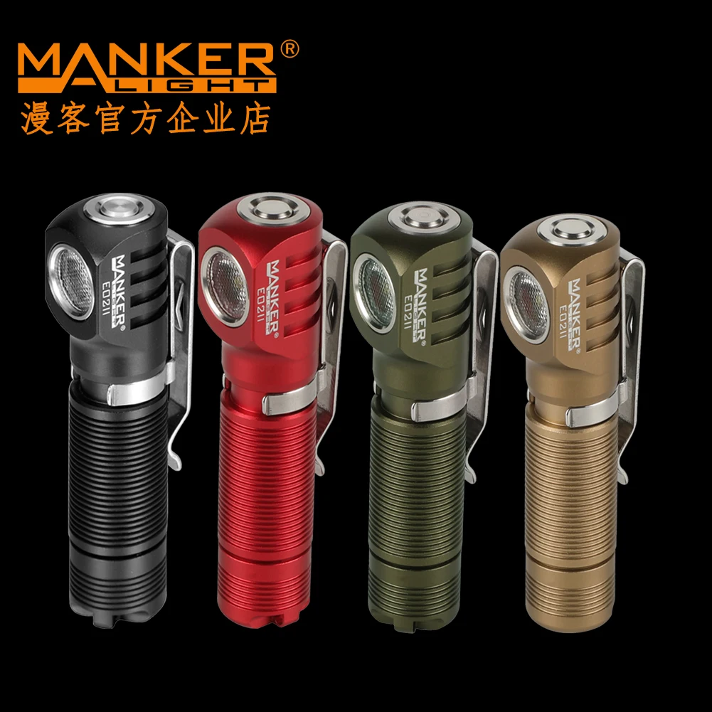Manker E02 II EDC Flashlight with Magnetic Tail Luminus SST20 AAA/10440 ...