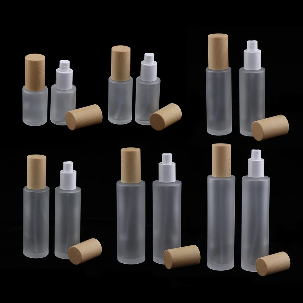2 Pieces Empty Makeup Perfume Fine Mist Spray Glass Bottles Refillable Atomizer Pump Sprayer Container, 30/40/60/80/100/120ml