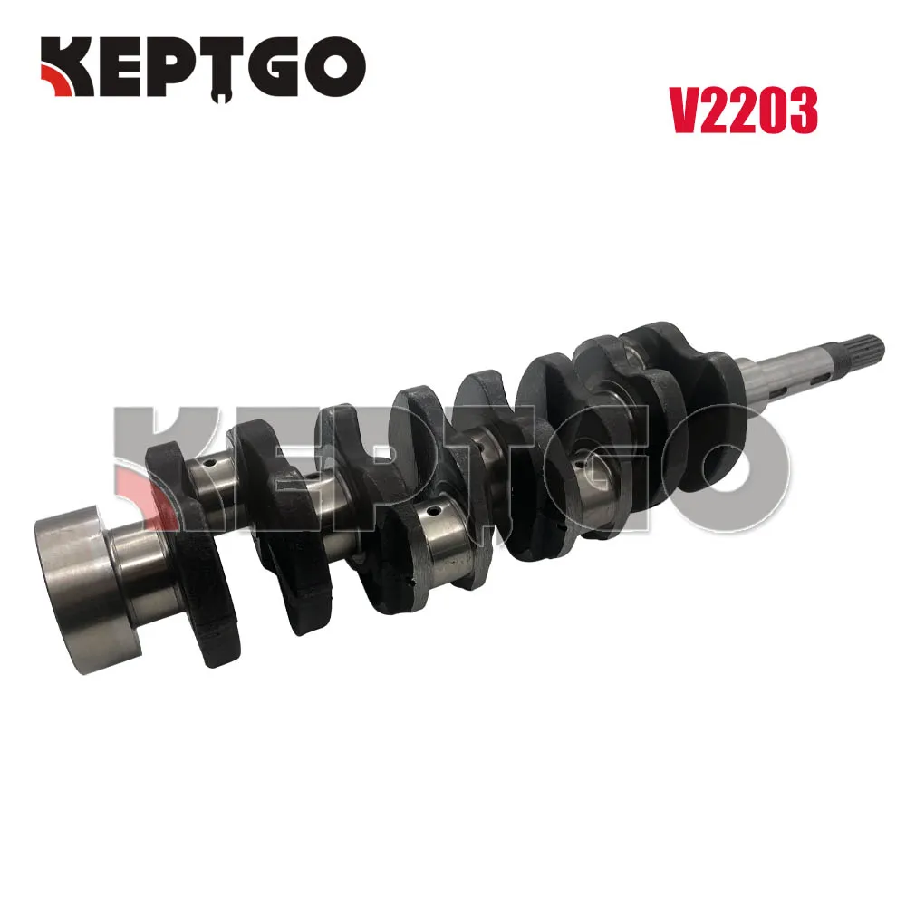 

New Crankshaft For Kubota V2203 V2203-E Bobcat 753 763 773 Skid Steer 52MM 60MM