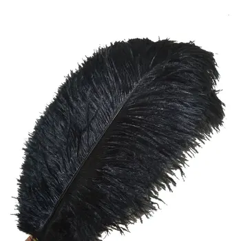 

Wholesale Black Ostrich Feathers 15-75CM 6-30 Inch Carnival Party Wedding Decorations Natural Ostrich Feather for crafts plumes