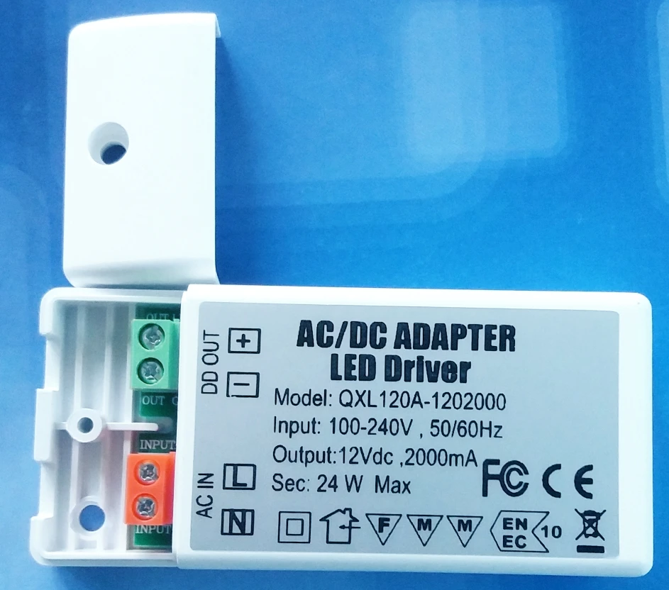 3 year warranty 10 pieces led driver transformer 30w 24W 18w 12w 6w dc 12V output 1A Power Adapter supply for led lamp downlight