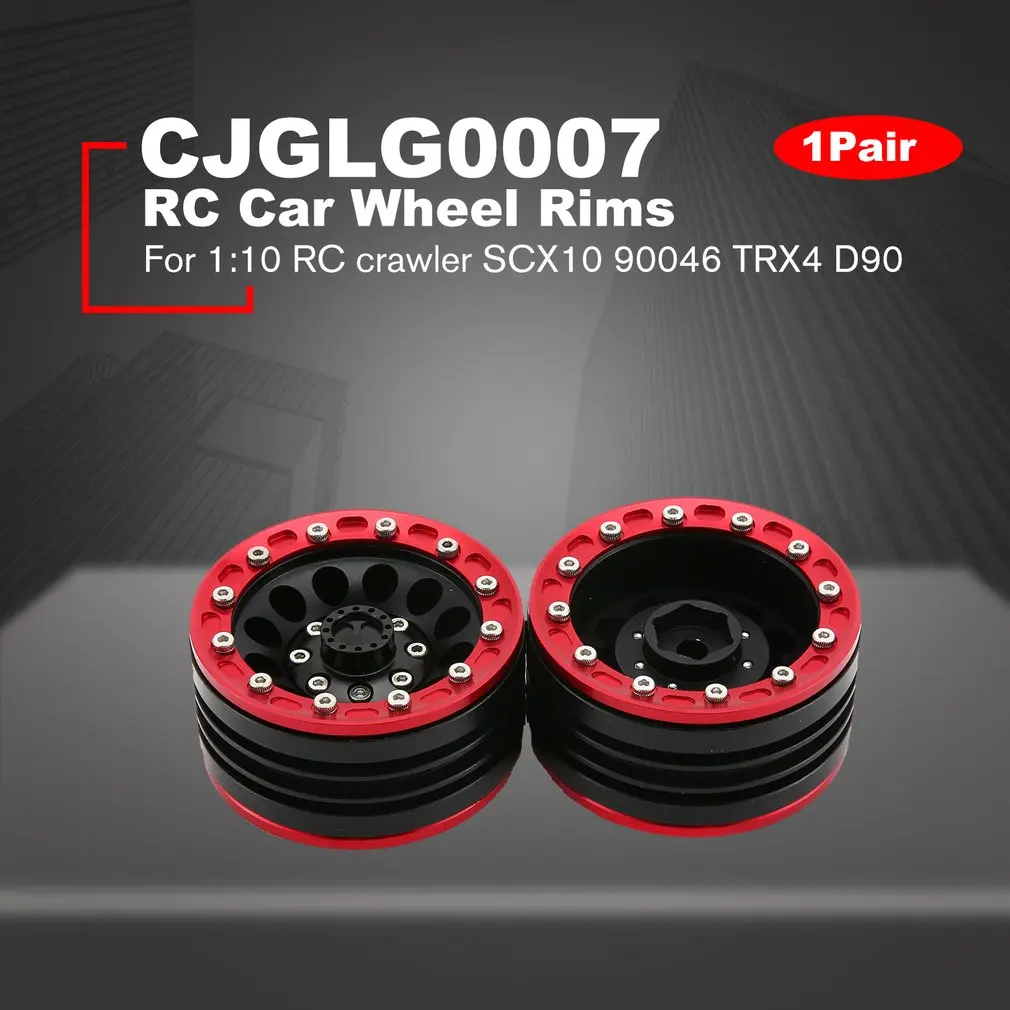 1 пара/2 пары сплав 9 ЧПУ Beadlock колеса диски для 1/10 RC Гусеничный осевой SCX10 II 90046 Traxxas