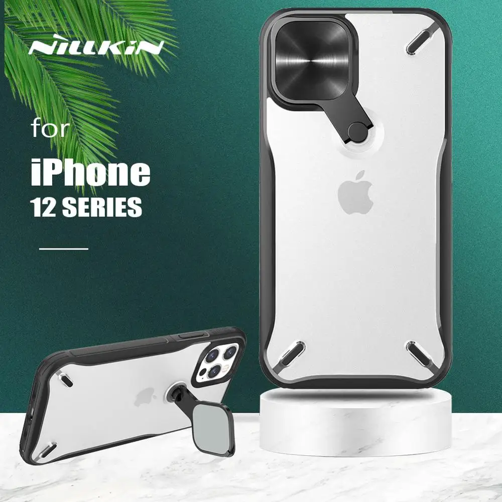 

Для iPhone 12 Pro Max чехол Nillkin Cyclops Camshield чехол для камеры защитная задняя крышка чехол для iPhone 12/12 Pro/12 Mini