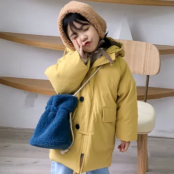 

2020 Autumn and Winter New Children's Clothing Down Jacket Children's Korean-Style Thick Long Men's and Women's Down Jacket