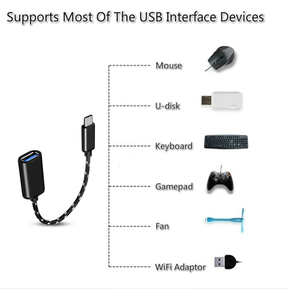 Type C к USB OTG кабель адаптер OTG usb type-C зарядное устройство кабель для передачи данных USB C кабель для huawei P20 Xiaomi Mi5 Mi4C Nexus 5X6 P Macbook