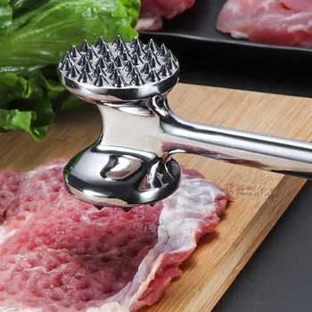 

Steak Beef Tenderizing Meat Tenderizer Heavy Duty Meat Mallet Pounder Tool Double Sided Meat Hammer