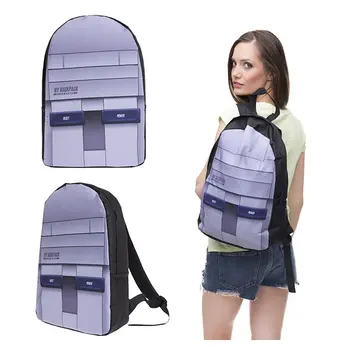 

bpm42685 Practical Single Side Printed Packbag Large Capacity Handbags Backpack