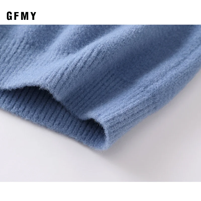 GFMY/осенне-зимнее модное вельветовое пальто с круглым воротником и надписью для мальчиков и девочек, теплое пальто для малышей Детские свитера