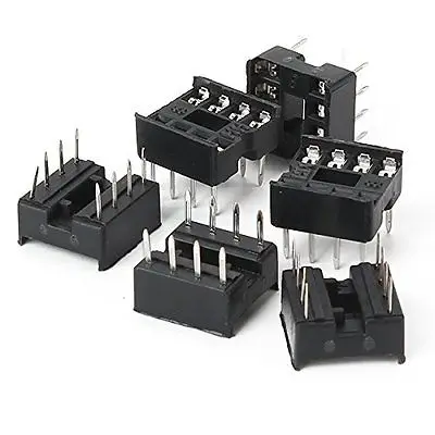 50 шт. 8-Pin 8Pin DIL DIP IC Socket PCB Mount Contor NEW хорошее качество diy Электроника | Электронные