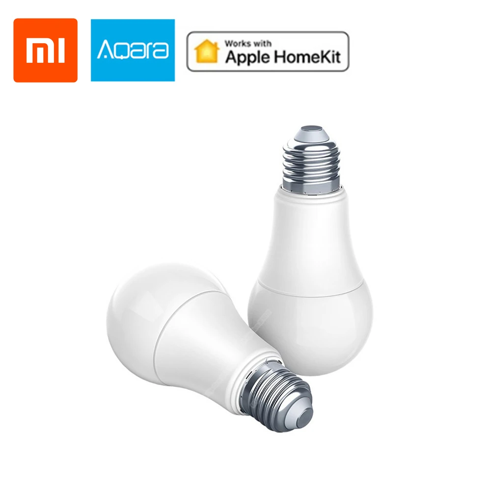 

Xiaomi Aqara Smart bulb Smart tunable White Color LED lamp Light Work Home Kit and for xiaomi Home App 9W E27 2700K-6500K 806lum