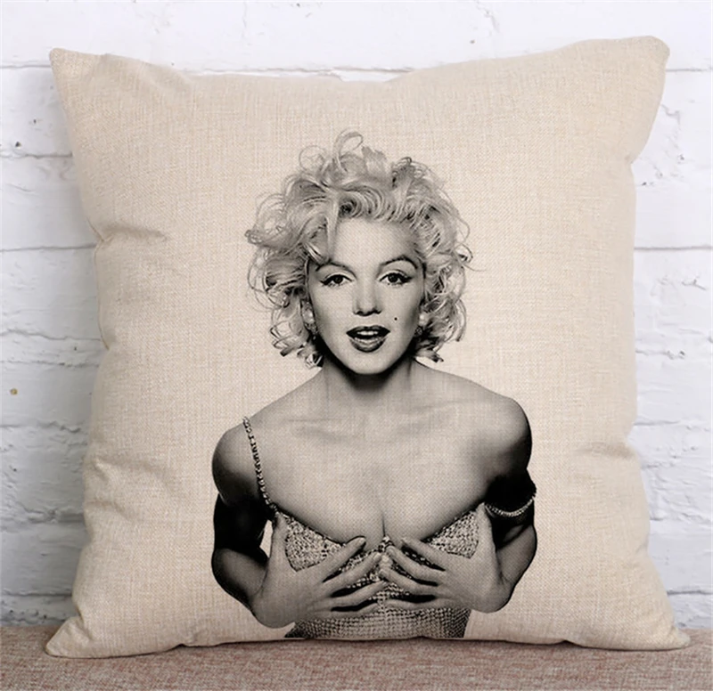 Marilyn Monroe наволочка высокого качества льняная хлопковая Подушка с изображением Монро декоративные наволочки диван диване Подушка для домашнего декора