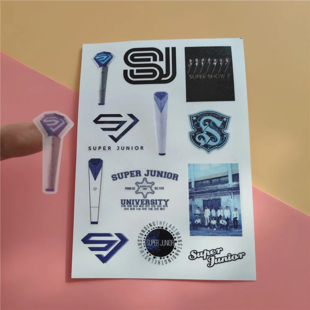 Kpop супер младший новый альбом Time_Slip наклейка для учетной записи бумажная липкая