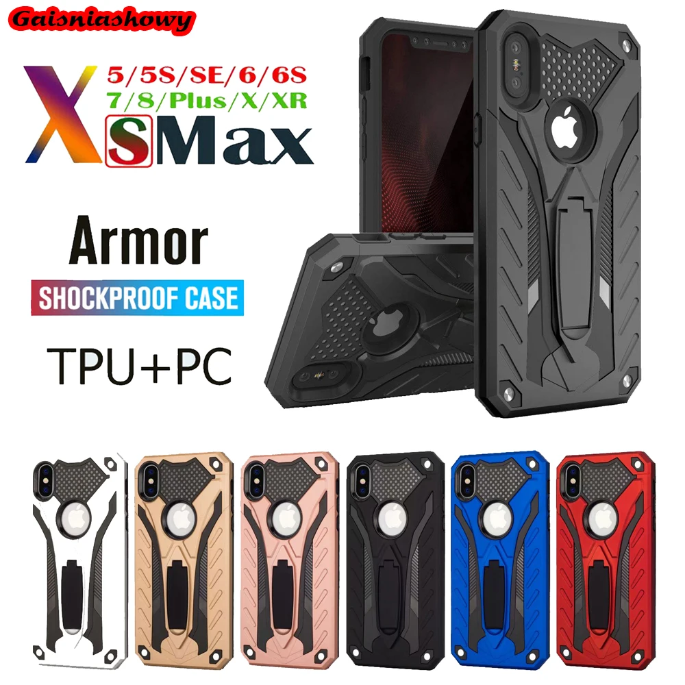 Чехол для телефона iPhone XR 6 6s 7 8 Plus SE 5 5S подставка 11 Pro X XS Max силиконовый чехол