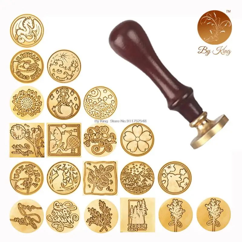 Wooden Wax Seal Stamps For Scrapbooking Wedding