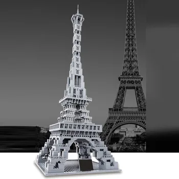 

modiker 1212Pcs 1:400 Street View Series MOC Eiffel Tower Small Particle DIY Building Blocks Model