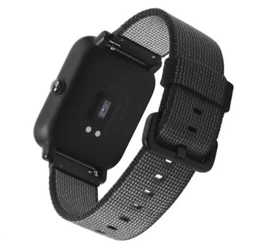Нейлоновый ремешок для samsung Galaxy watch 42 46 Active 2 gear 2 Neo Live Pebble time Ticwatch S S2 E 1 2 Pro браслет 20 22 мм - Цвет ремешка: black