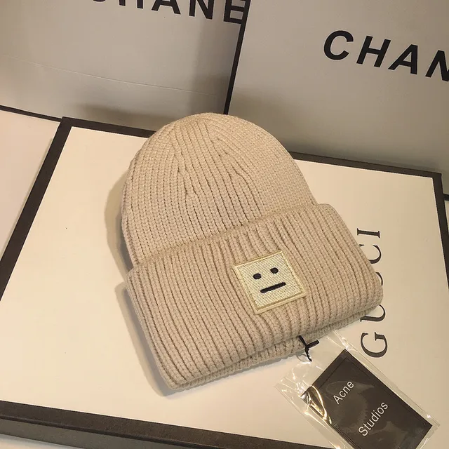Korea Acne Studios Square Smiley Brand 