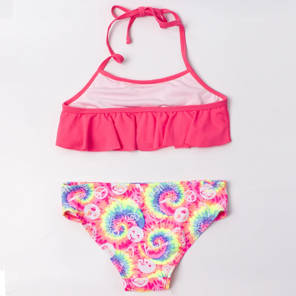 Girls Two-piece Swim Suits Bikinis Print 5-12 Years Girl Bikini Set Swimsuit Children Swimwear Kids Bathing Suit Girl Beachwear
