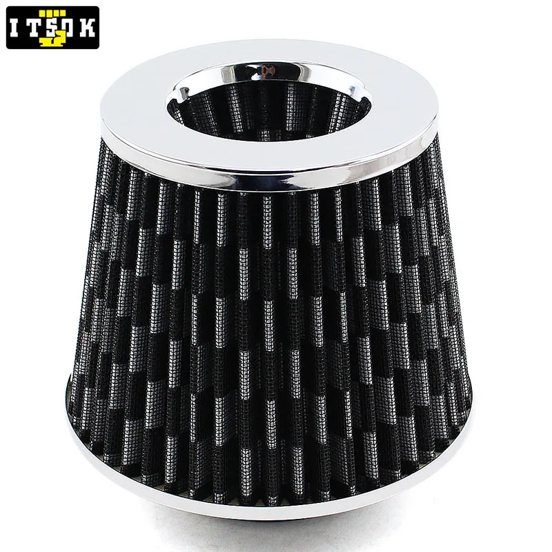 Performance Air Intake Filter High Flow 76mm Sports Racing Car Tuning Cold Mushroom Head 6 Inch Cone air filters car filter JDM Universale