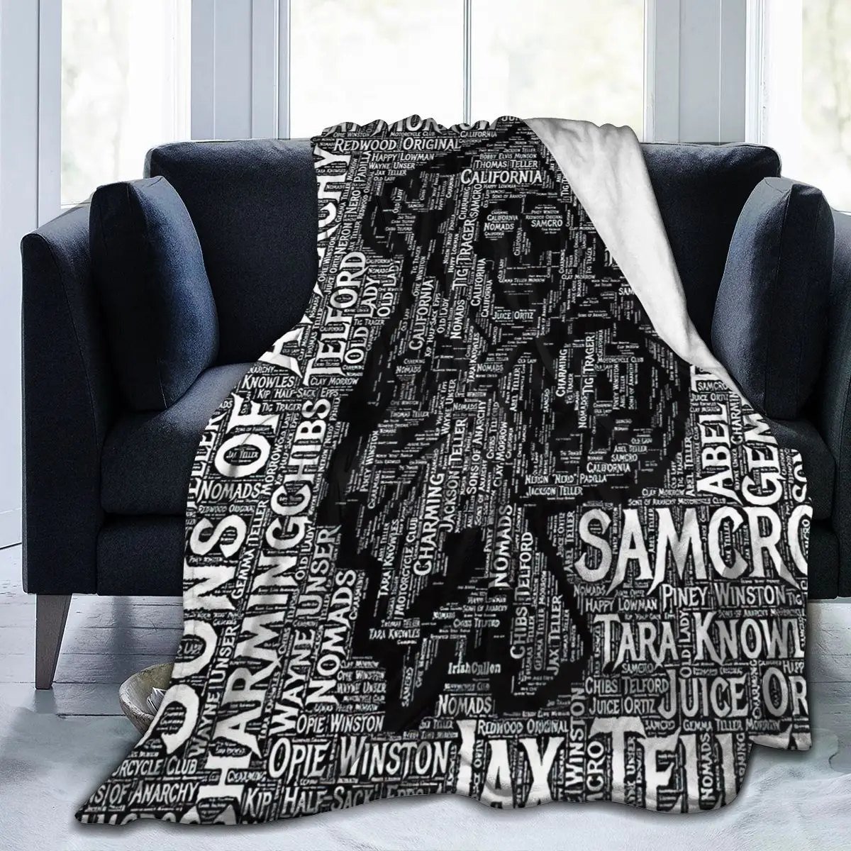 Sons of Anarchy супермягкое покрывало сублимации мультфильм версии одеяло постельные