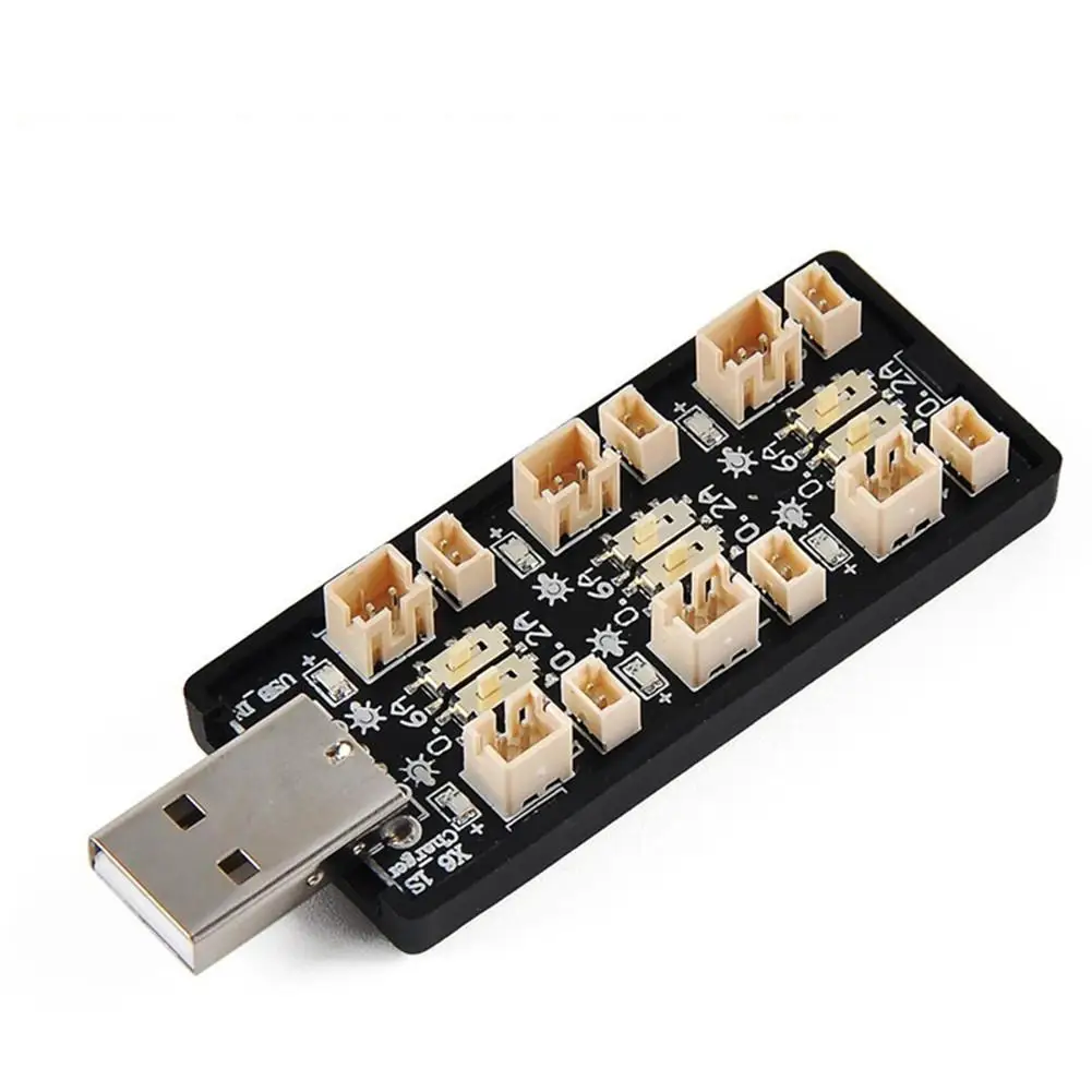 6CH USB 3 8 V 1S LiHv Lipo плата адаптера зарядки аккумулятора 5V 3A зарядного устройства для