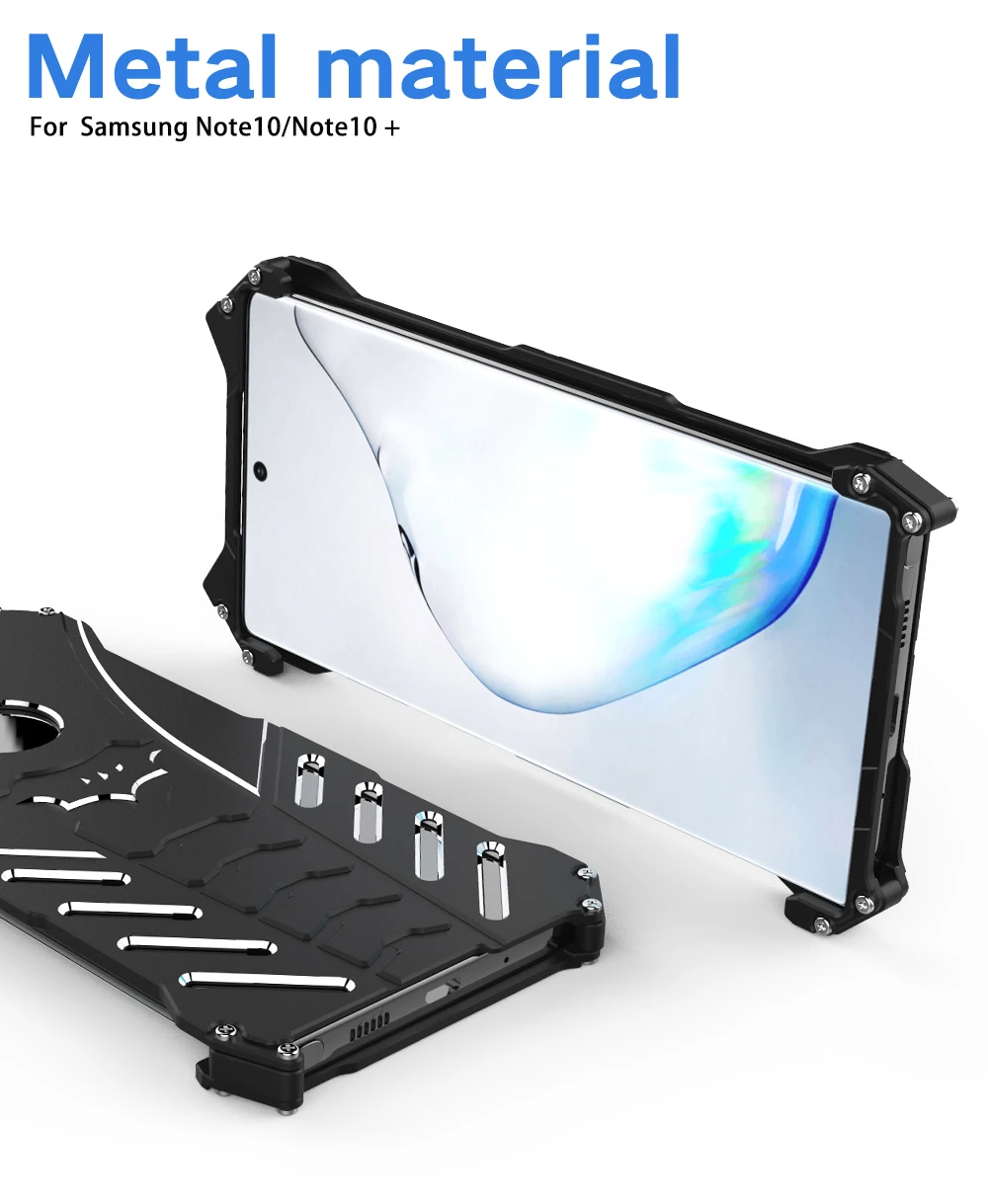 Алюминиевый противоударный защитный чехол с Бэтменом для samsung Galaxy Note 10 Plus 9 8 S10 S10E S9 S8 S7 Edge чехол с металлической рамкой чехол