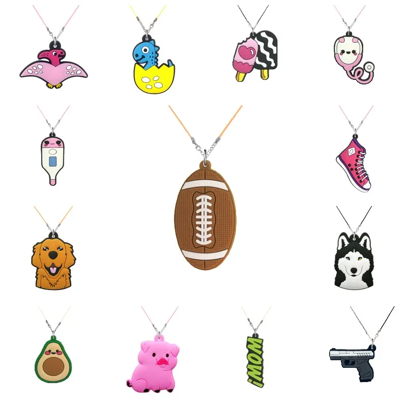 500pcs Whoesale Pvc Cartoon Figure Rope Chains Necklace Necklace ...