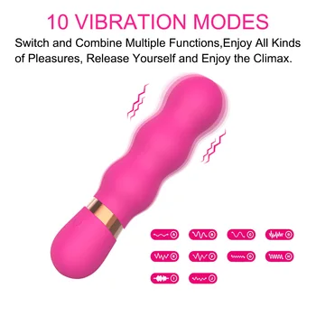 12cm Short Vibrators For Women Clitoris Vaginal Stimulator Nipple Clamps Butt Plug Dildo Female Masturbator Erotic Goods Sex Toy 3