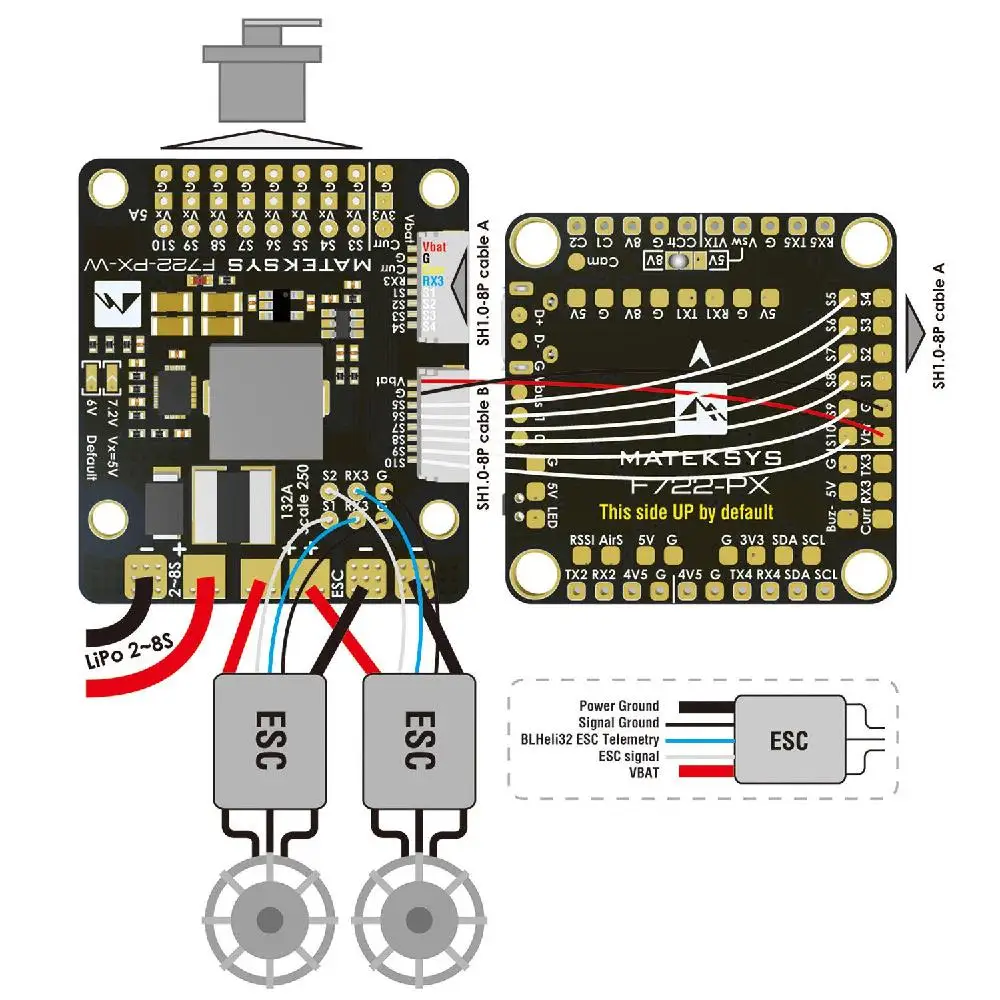LeadingStar MATEK PDB 2 8S F722 PX W для распределения питания с фиксированным крылом запчасти