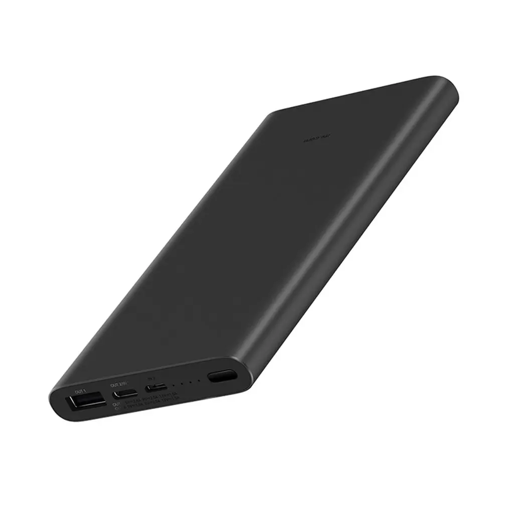 Xiao mi power Bank 3 10000 мАч PLM12ZM usb type C QC3.0 Быстрая зарядка mi power bank 10000 портативное зарядное устройство Poverbank